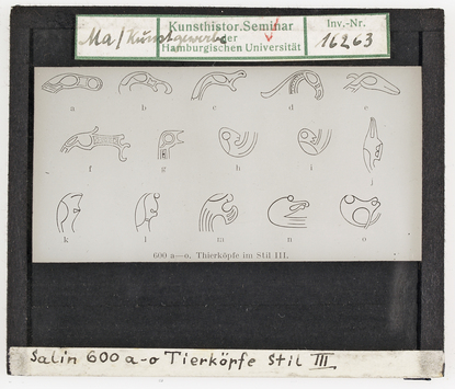 Vorschaubild Germanische Tierornamentik. Tierköpfe Stil III Diasammlung